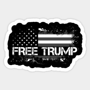 Free Trump, I Stand With Trump Sticker